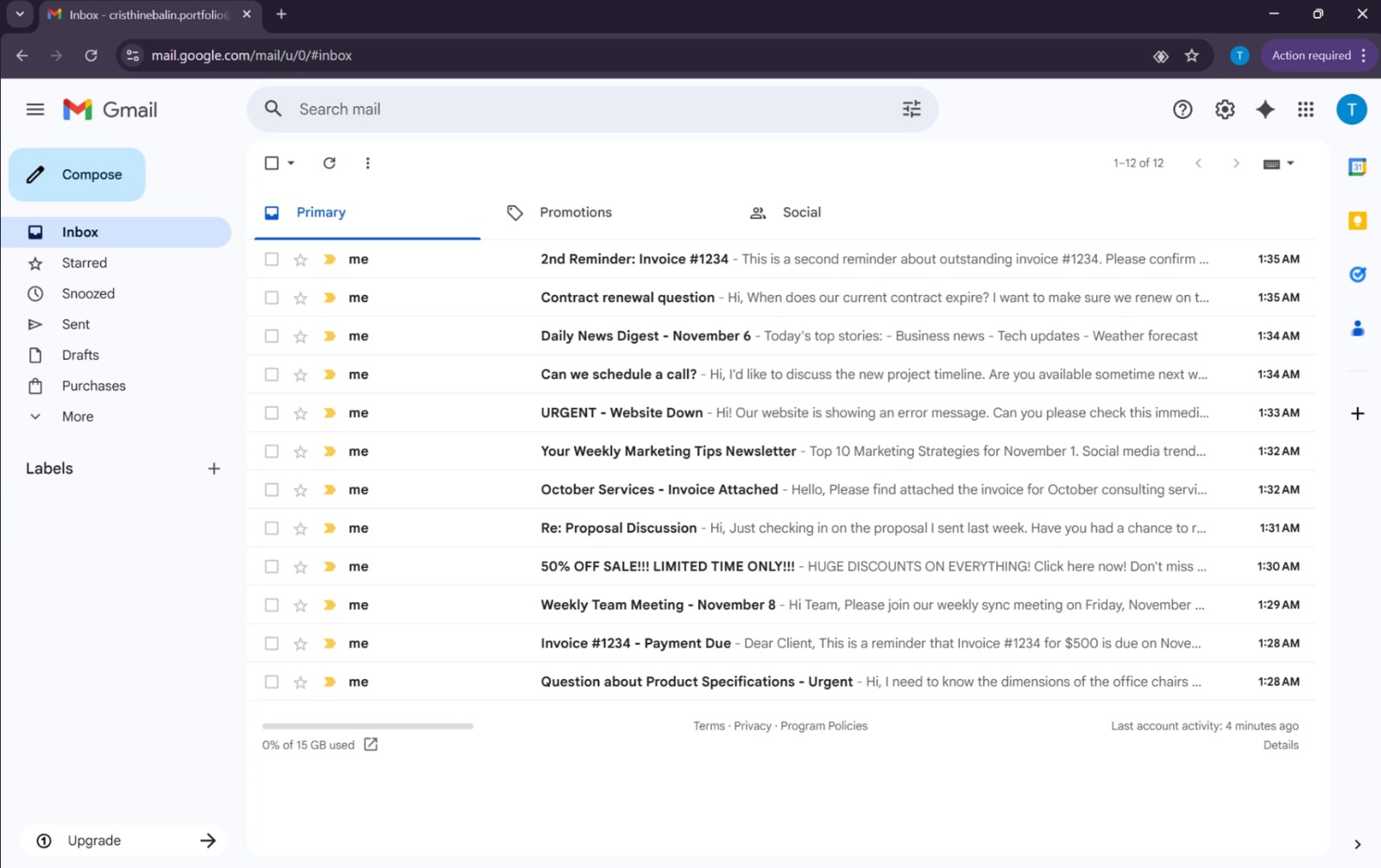 Cluttered Inbox