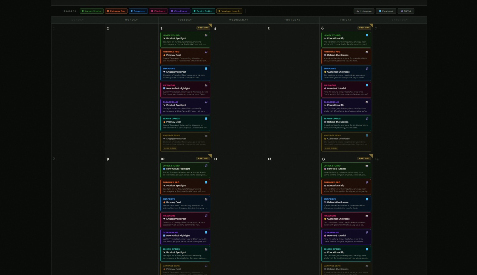 Calendar Week 3 Detail